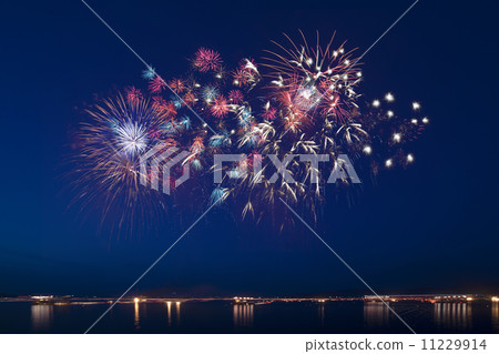 Kyoto Miyazu lantern sinking offshore firework display 11229914