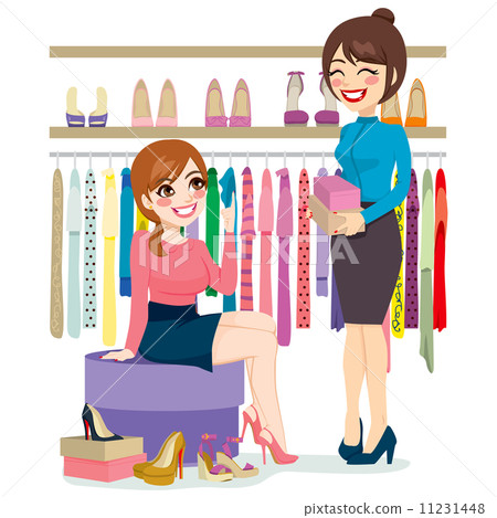 Woman Shopping Shoes Woman Shopping Shoes 11231448