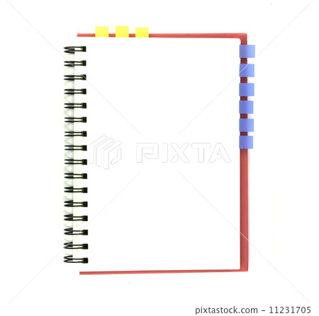 isolated notebook on white. 11231705