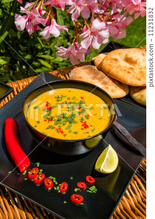Traditional soup of red lentils 11231832