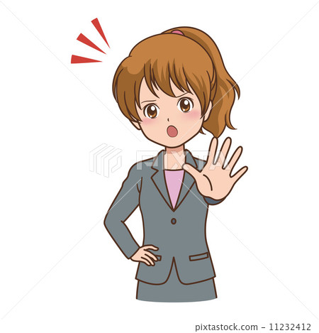 Female stop - Stock Illustration [11232412] - PIXTA