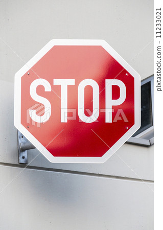 german stop sign on a concrete wall german stop sign on a concrete wall 11233021