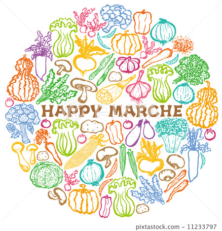 Maruchi Circle filled with vegetables 11233797