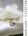 Wedding ring and pillow 11235198
