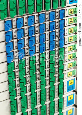fiber optic rack with high density of connectors 11236080