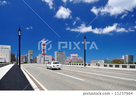 Roads and sidewalks of Tanjyu bridge 11237984