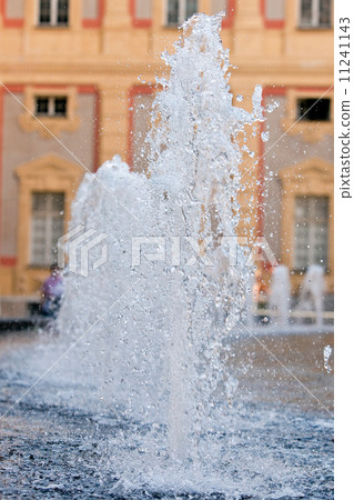 water fountain on Genoa's main sguare 11241143