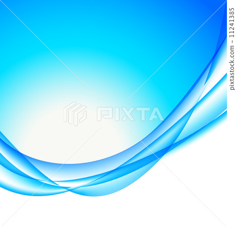 Abstract wavy bakground in blue color - Stock Illustration [11241385 ...