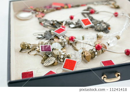 female bijouterie in black jewelry box female bijouterie in black jewelry box 11241418