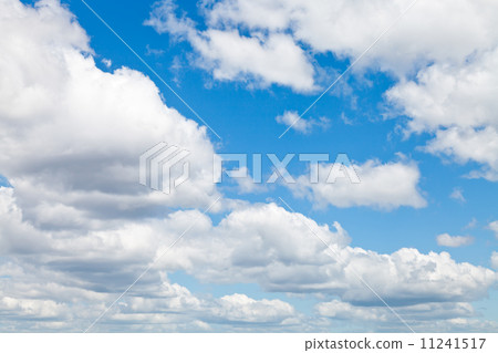 many woolpack clouds in blue sky many woolpack clouds in blue sky 11241517