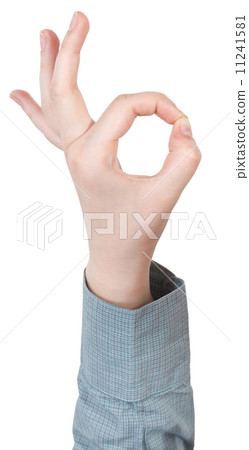 okay finger symbol - hand gesture 11241581