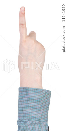 counting one - hand gesture isolated on white 11241930