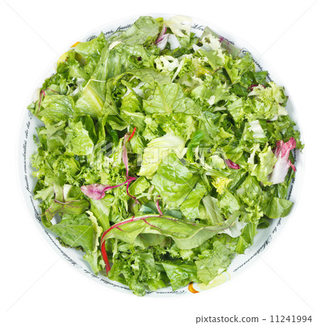 above view of fresh italian lettuce mix 11241994