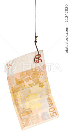 fishing with 50 euro banknote lure on fishhook 11242020