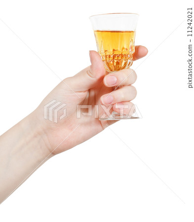 hand holds little glass of dessert wine 11242021