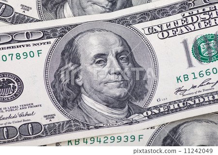 Hundred Dollar Bills for background Hundred Dollar Bills for background 11242049