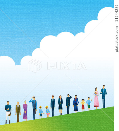 People masses Collective children Student bonds 11244282