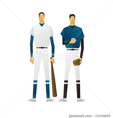 Baseball player Pitcher Batter glove bat Baseball player Pitcher Batter glove bat 11244605