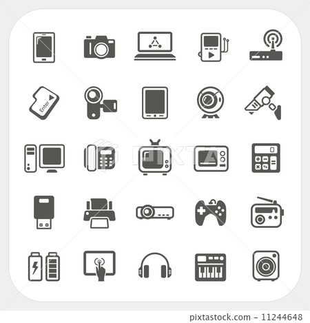 Electronic Device icons set 11244648