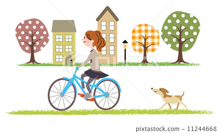 和狗一起騎自行車 11244668