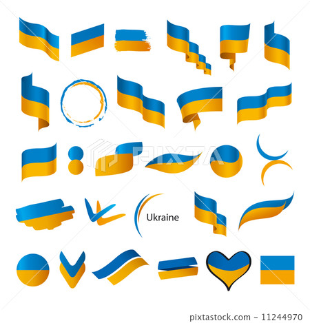 biggest collection of vector flags of Ukraine 11244970