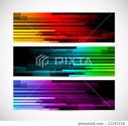 Set of lined banners Set of lined banners 11245116