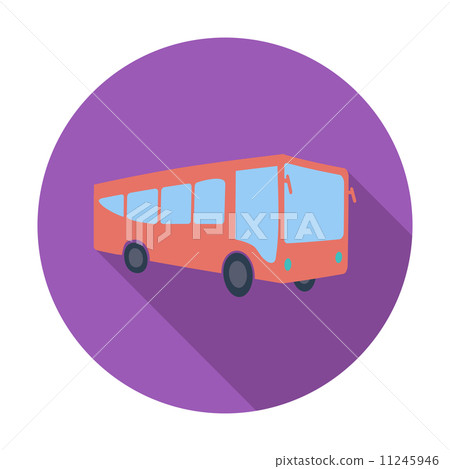 Bus flat icon 11245946