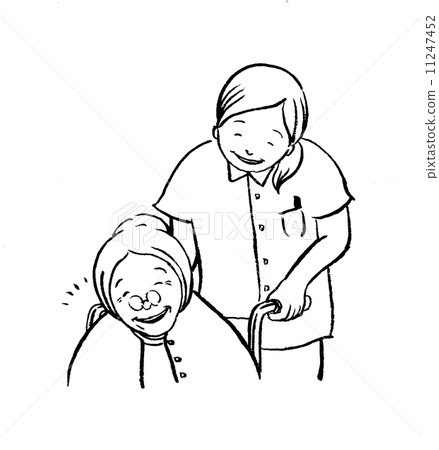 輪椅的老年人 11247452