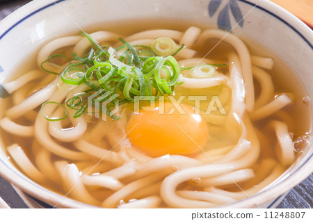 Tsukimi Udon Stock Photo