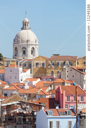 Lisbon, view of Alfam's region and Santa Engrassiya's (Pantheon) church. Lisbon, view of Alfam's region and Santa Engrassiya's (Pantheon) church. 11249166