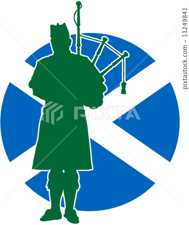 Scottish Piper Flag 11249841