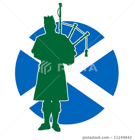 Scottish Piper Flag 11249842