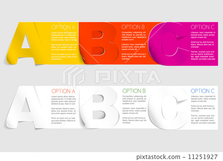 Vector progress background with three steps Vector progress background with three steps 11251927