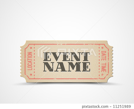 Vector ticket as a template for your event 11251989