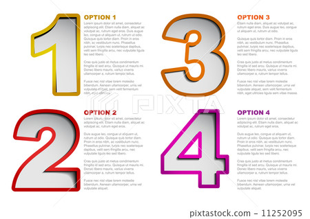 One two three four - vector progress background 11252095