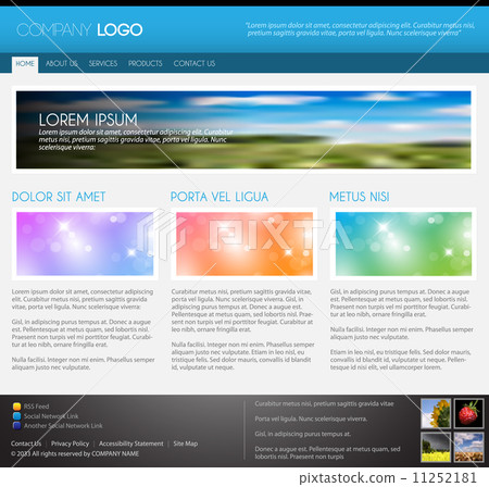 Vector Modern web page template Vector Modern web page template 11252181