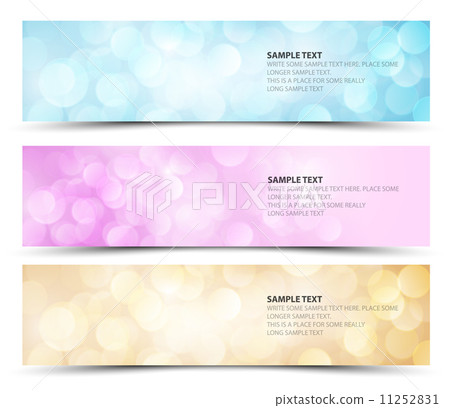 Set of sunny horizontal banners 11252831