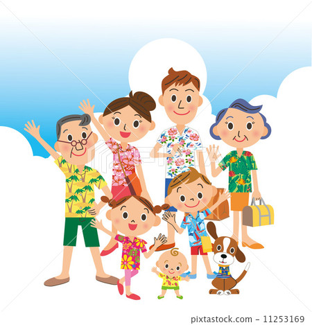 夏季旅行與3代家庭 11253169