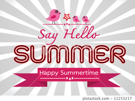 Summer concept  idea design card 11253217