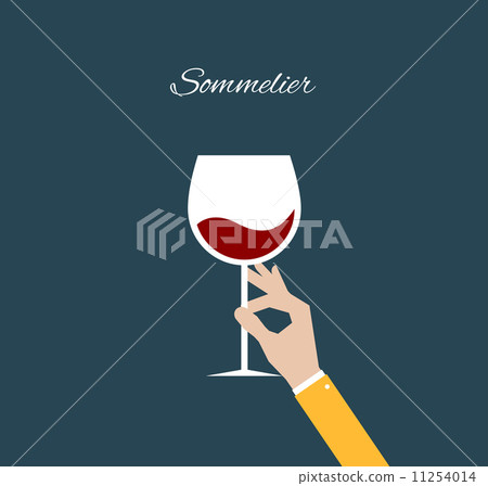 Sommelier. Flat illustration 11254014
