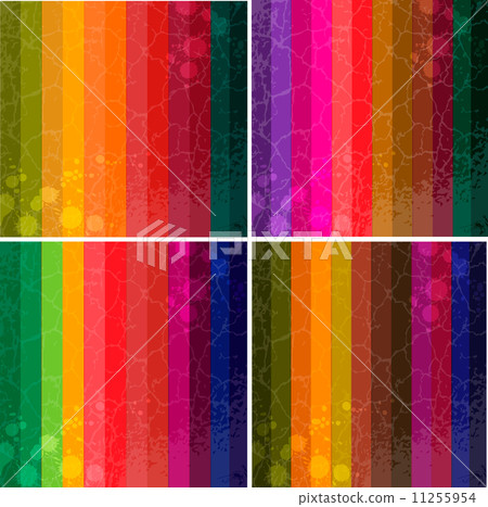 Set of four colourful line background Set of four colourful line background 11255954