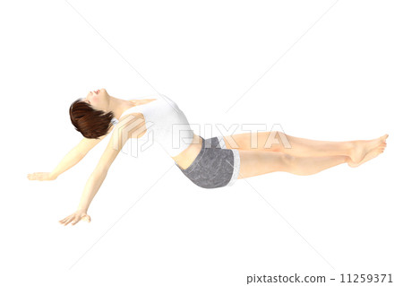 女人伸展 11259371