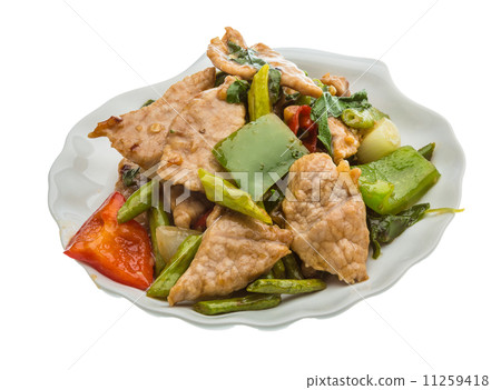 Pork with vegetables Pork with vegetables 11259418
