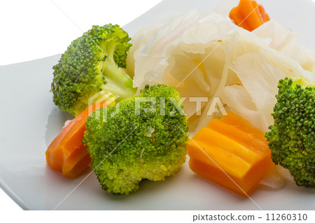 Boiled cabbage and broccoli Boiled cabbage and broccoli 11260310