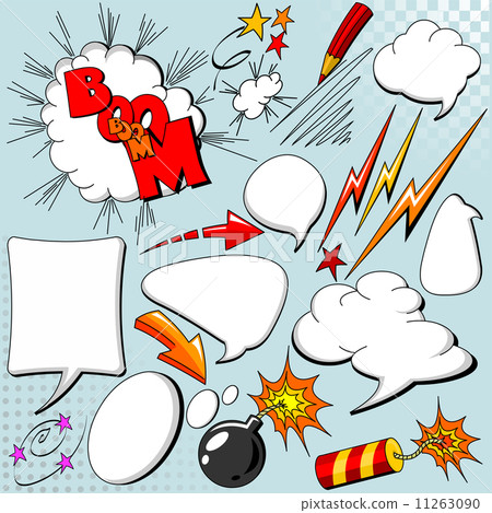 Set of comic elements 11263090