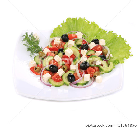 Greek salad. Greek salad. 11264850