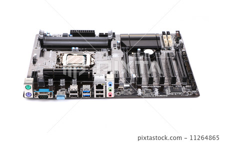 Back view of a DDR memory module. Back view of a DDR memory module. 11264865