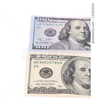 Two notes on hundred dollars. Two notes on hundred dollars. 11265818