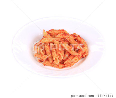 Pasta penne rigate with tomato sauce. 11267145