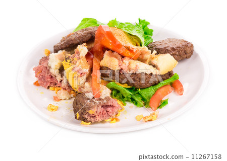 Pieces of hamburger. Pieces of hamburger. 11267158